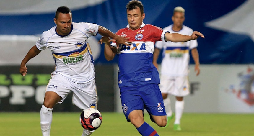 O Bahia bateu o Jacobina por 2 a 0 no estádio de Pituaçu